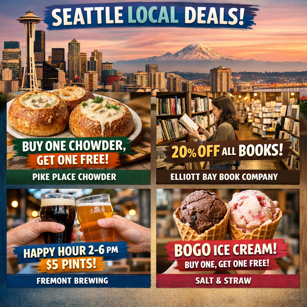 Discover Exclusive Deals from Seattle’s Local Businesses