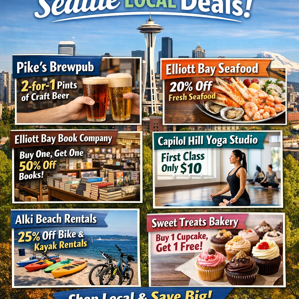 Discover Exclusive Deals from Seattle’s Local Businesses