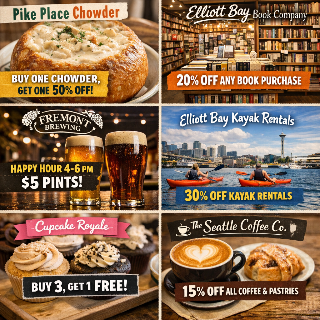 Discover Exclusive Deals from Seattle’s Local Businesses